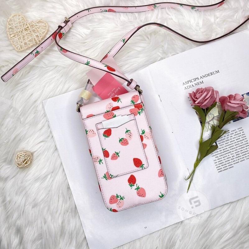 美國代購  台灣現貨 Kate spade 掀蓋手機包  斜背包-細節圖4