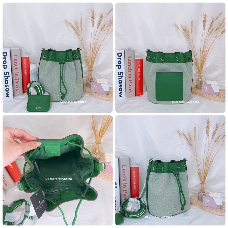 美國代購🇺🇸台灣現貨 Kate spade  1+1 水桶包 斜背包 大款-細節圖6