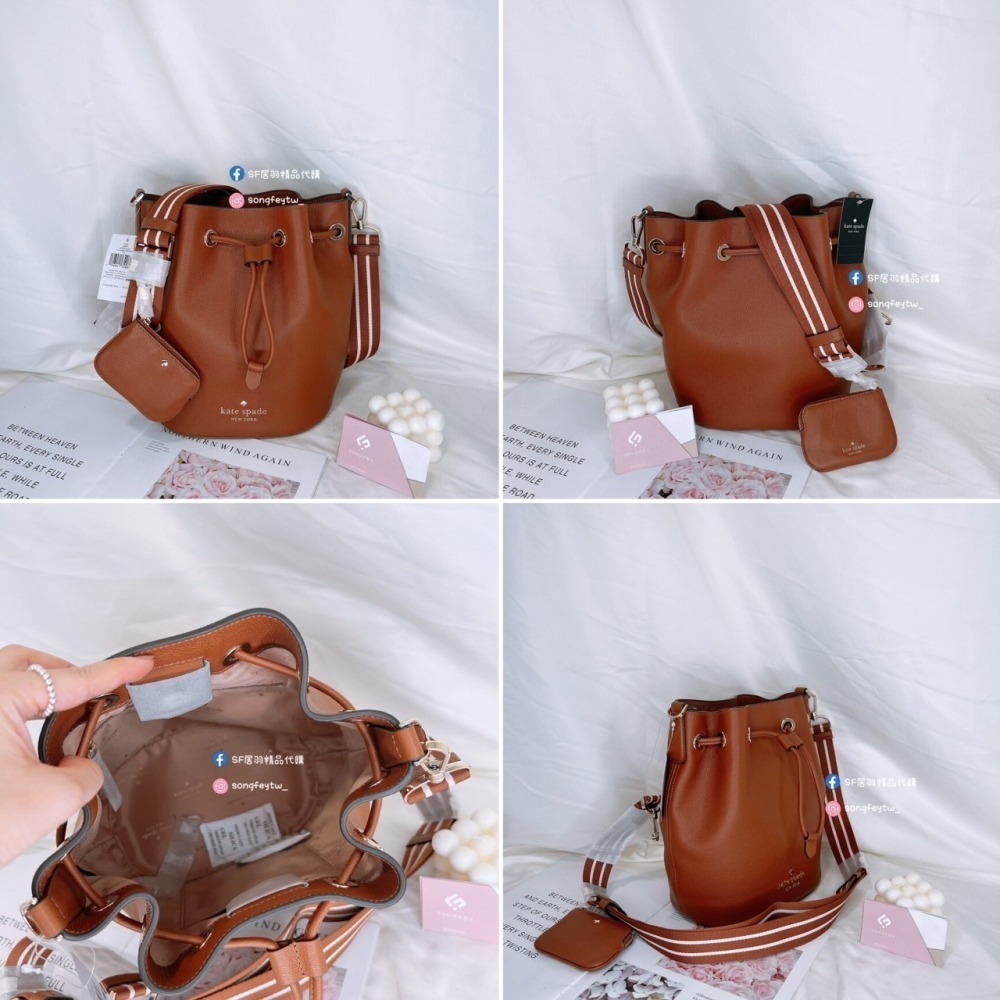 美國代購🇺🇸台灣現貨 Kate spade  1+1 水桶包 斜背包 大款-細節圖10