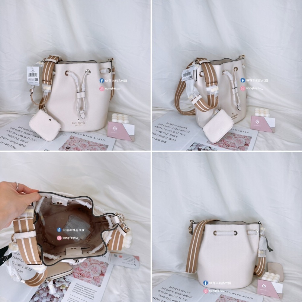 美國代購🇺🇸台灣現貨 Kate spade 新款 1+1 水桶包 斜背包 大款-細節圖9