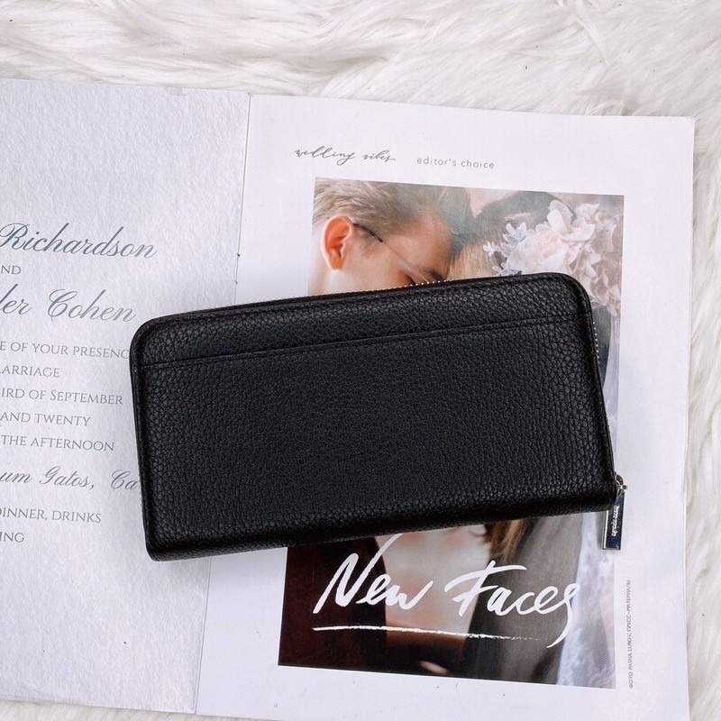 美國代購🇺🇸台灣現貨 Kate spade｜KS 荔枝款 ㄇ型拉鍊長夾-細節圖3