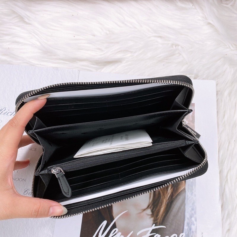 美國代購🇺🇸台灣現貨 Kate spade｜KS 荔枝款 ㄇ型拉鍊長夾-細節圖4