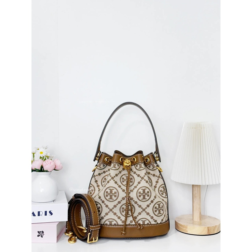 美國代購🇺🇸台灣現貨 Tory Burch｜TB 專櫃款 T Monogram 水桶包-細節圖10