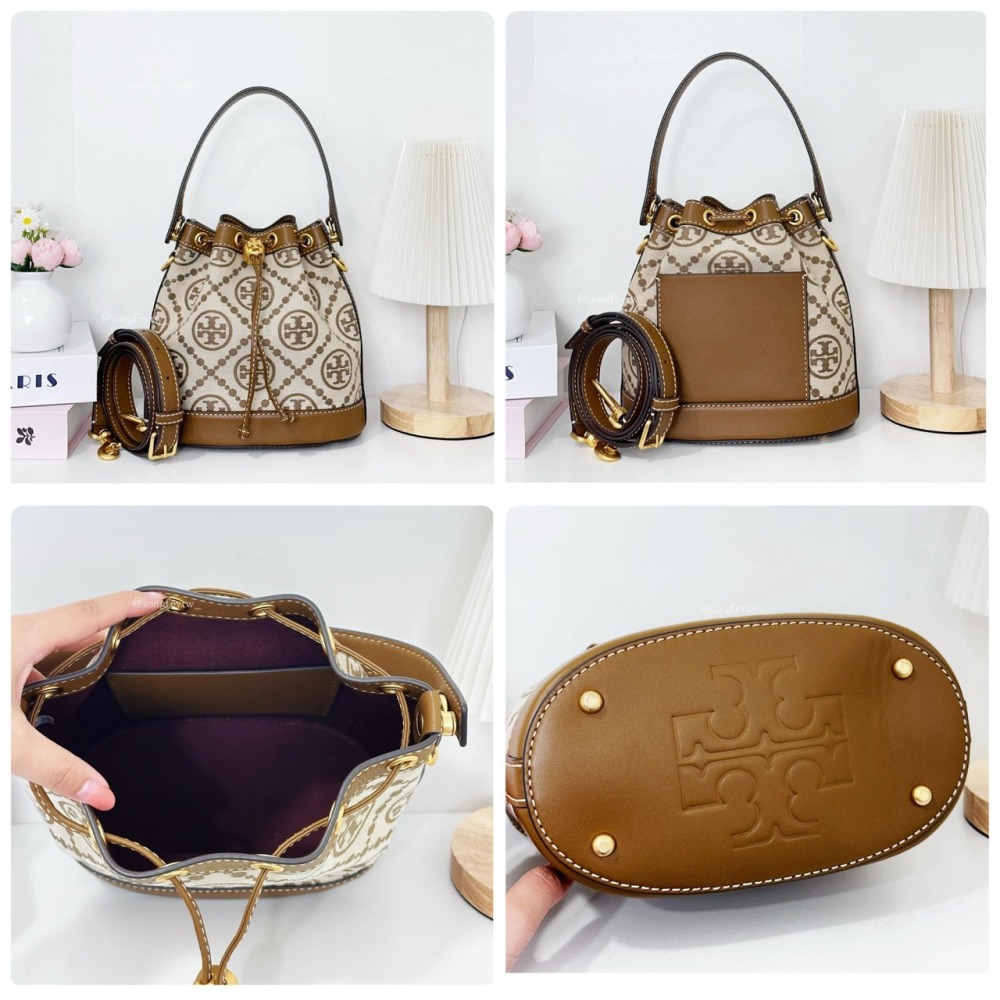 美國代購🇺🇸台灣現貨 Tory Burch｜TB 專櫃款 T Monogram 水桶包-細節圖11