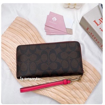 美國代購🇺🇸台灣現貨 Coach 限定款 手掛長夾 拉鍊長夾-細節圖2