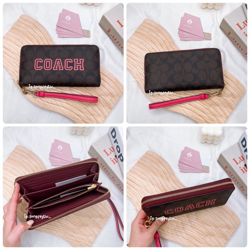 美國代購🇺🇸台灣現貨 Coach 限定款 手掛長夾 拉鍊長夾-細節圖5