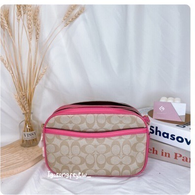 美國代購 台灣現貨 Coach 雙層相機包 斜背包-細節圖4