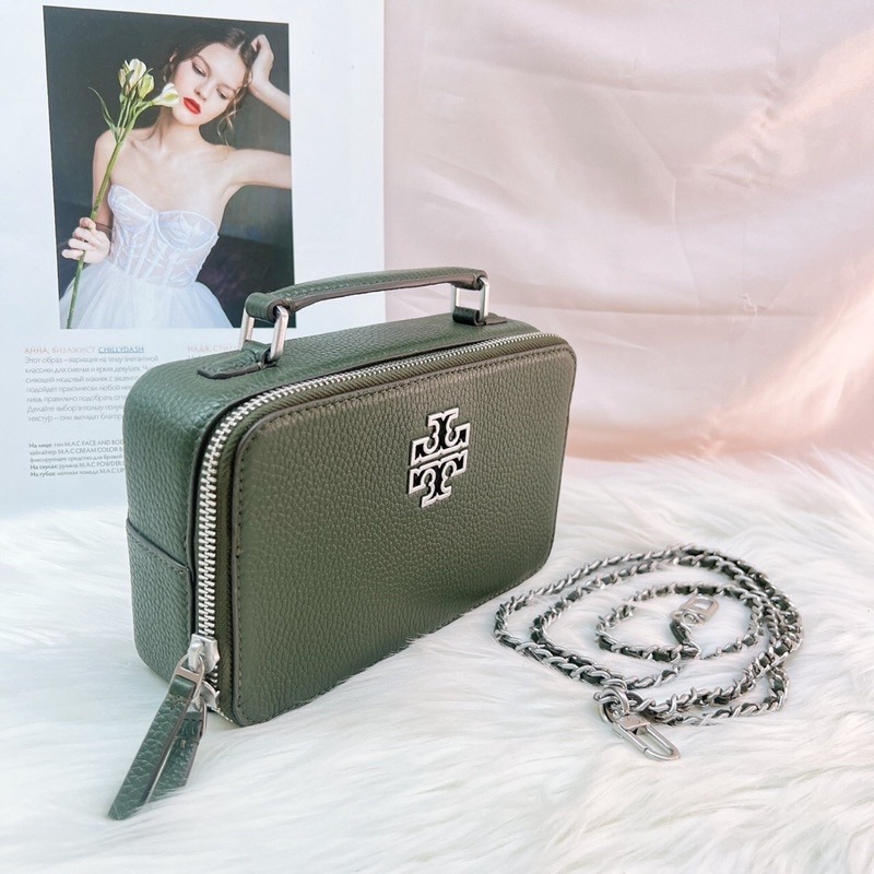 美國代購 台灣現貨 Tory Burch｜TB 手提便當包 小方包 斜背包-細節圖4