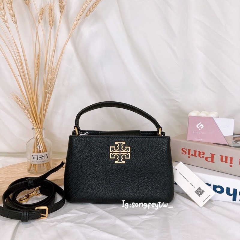 美國代購🇺🇸台灣現貨 Tory Burch 大金logo黛妃包 T型包 手提斜背包-細節圖2