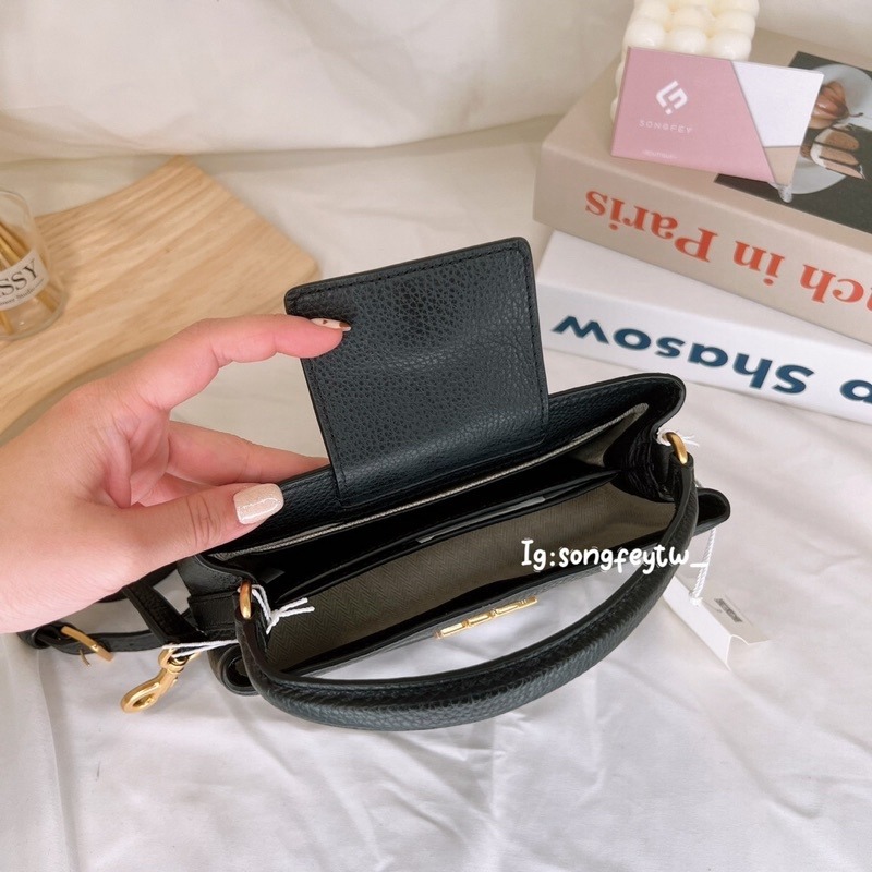 美國代購🇺🇸台灣現貨 Tory Burch 大金logo黛妃包 T型包 手提斜背包-細節圖3