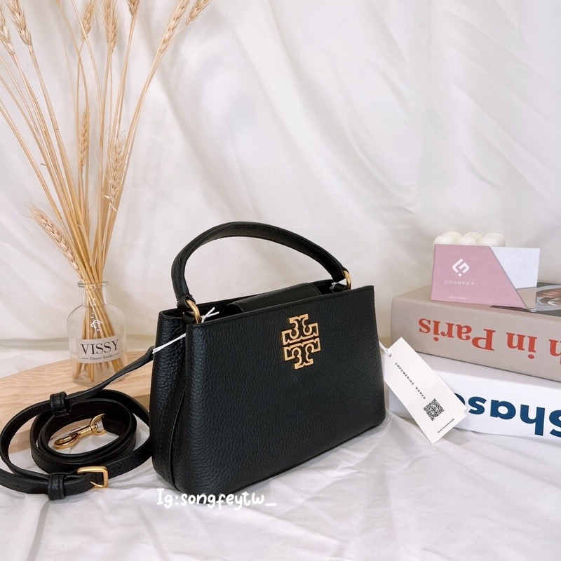 美國代購🇺🇸台灣現貨 Tory Burch 大金logo黛妃包 T型包 手提斜背包-細節圖4
