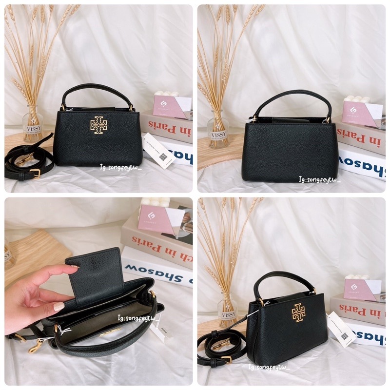美國代購🇺🇸台灣現貨 Tory Burch 大金logo黛妃包 T型包 手提斜背包-細節圖5
