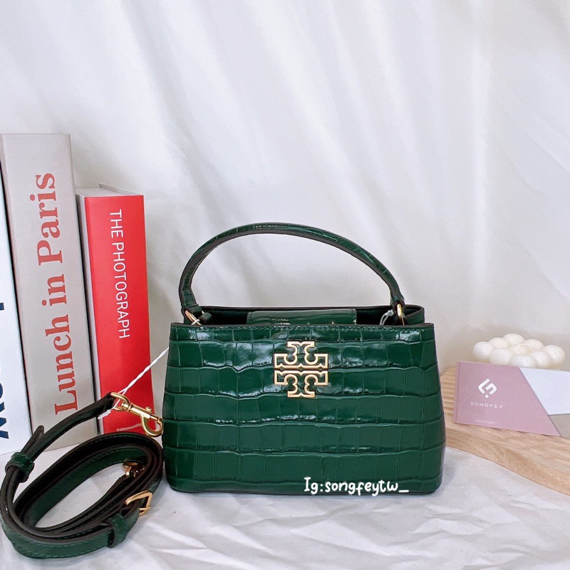 美國代購🇺🇸台灣現貨 Tory Burch 大金logo黛妃包 T型包 手提斜背包-細節圖6