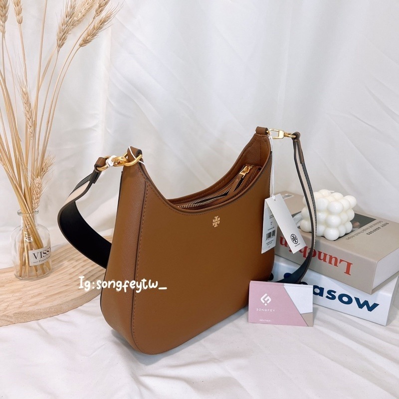 美國代購 台灣現貨 Tory Burch 雙背帶防刮半月包 斜背包-細節圖4