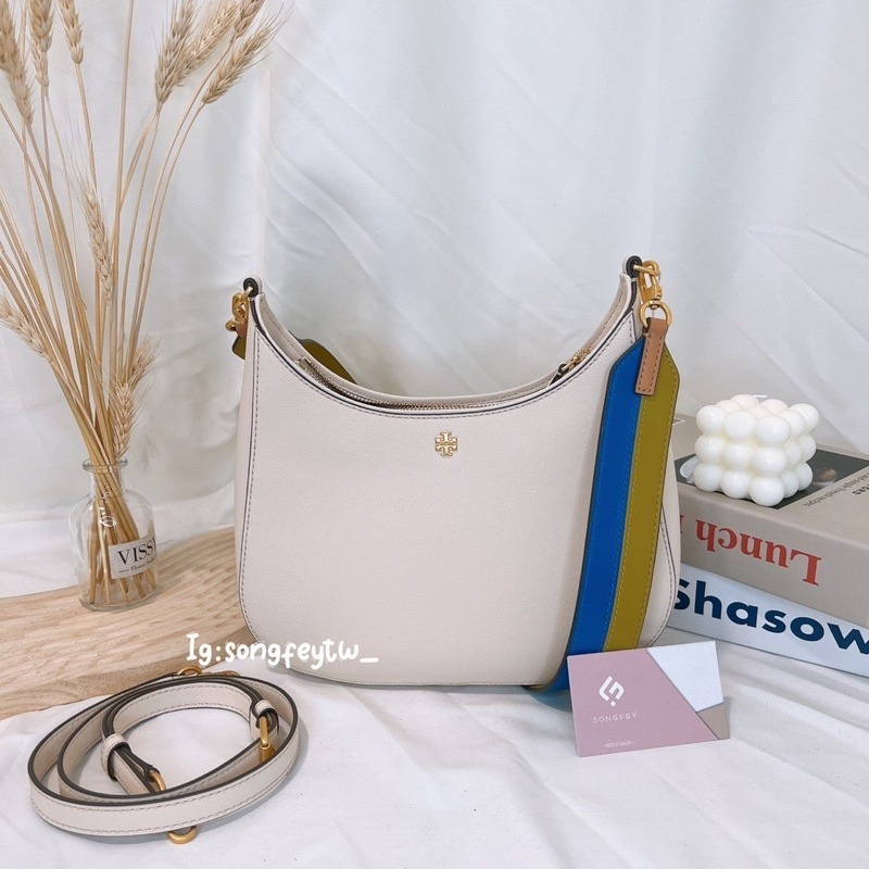 美國代購 台灣現貨 Tory Burch 雙背帶防刮半月包 斜背包-細節圖6