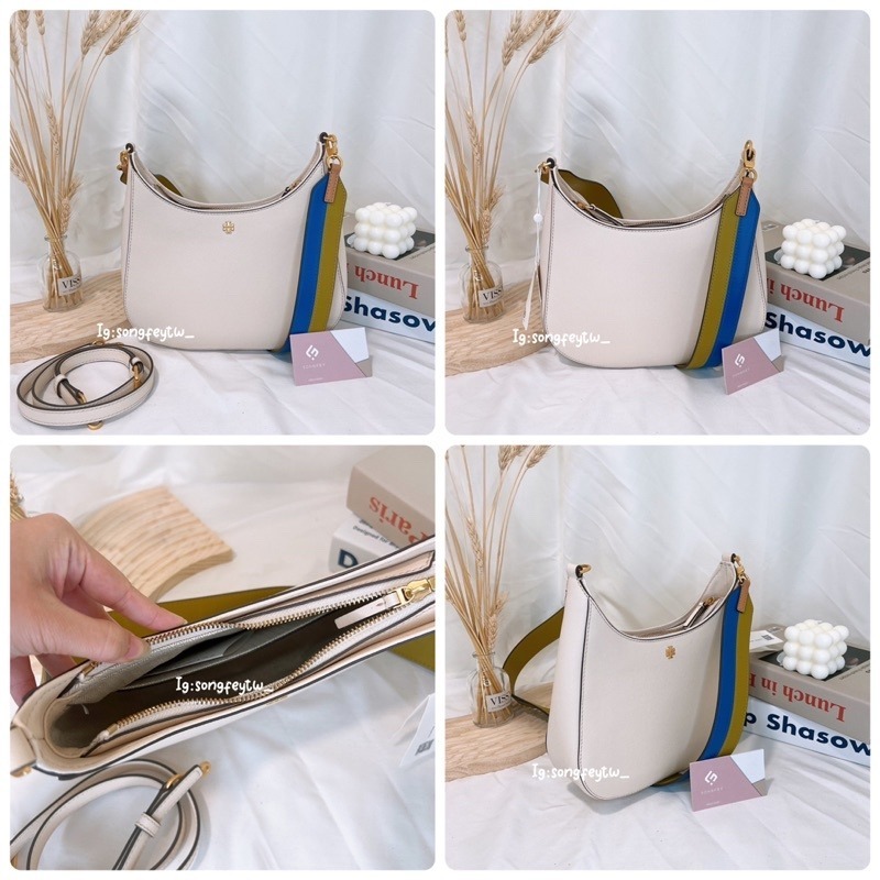 美國代購 台灣現貨 Tory Burch 雙背帶防刮半月包 斜背包-細節圖7