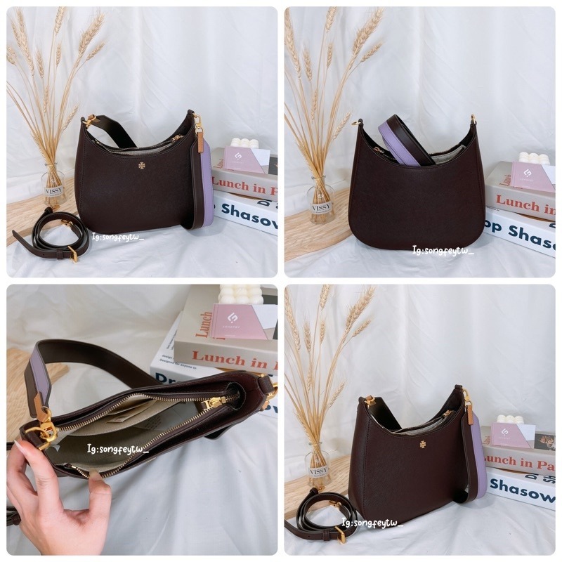 美國代購 台灣現貨 Tory Burch 雙背帶防刮半月包 斜背包-細節圖9