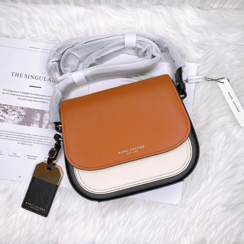 美國代購 台灣現貨 Marc Jacobs｜MJ 吊牌大馬鞍包 斜背包-細節圖2