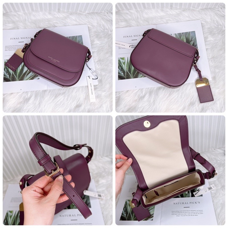 美國代購 台灣現貨 Marc Jacobs｜MJ 吊牌大馬鞍包 斜背包-細節圖8