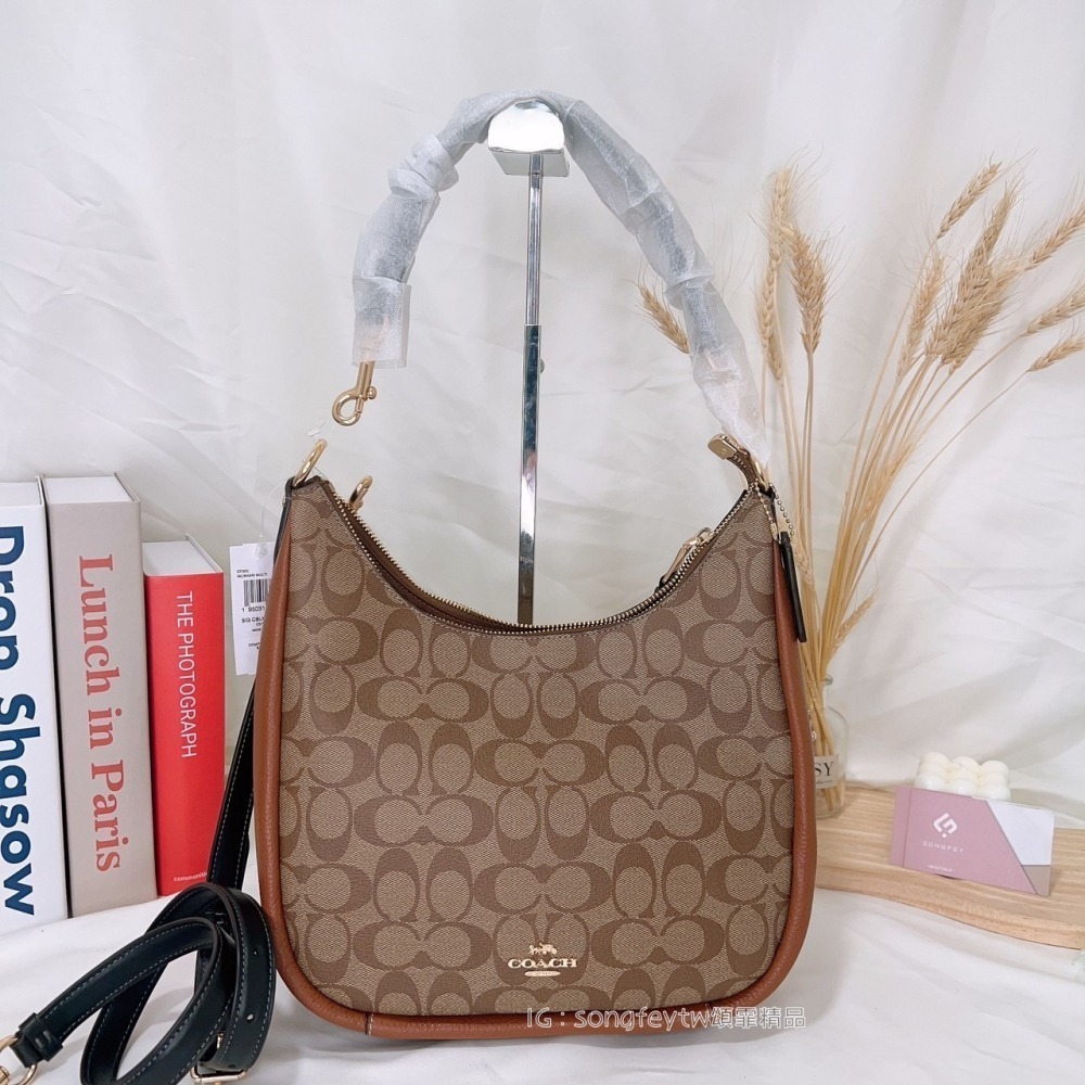 美國代購  台灣現貨 Coach  半月包 肩背包 斜背包-細節圖2