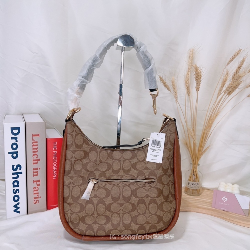 美國代購  台灣現貨 Coach  半月包 肩背包 斜背包-細節圖3