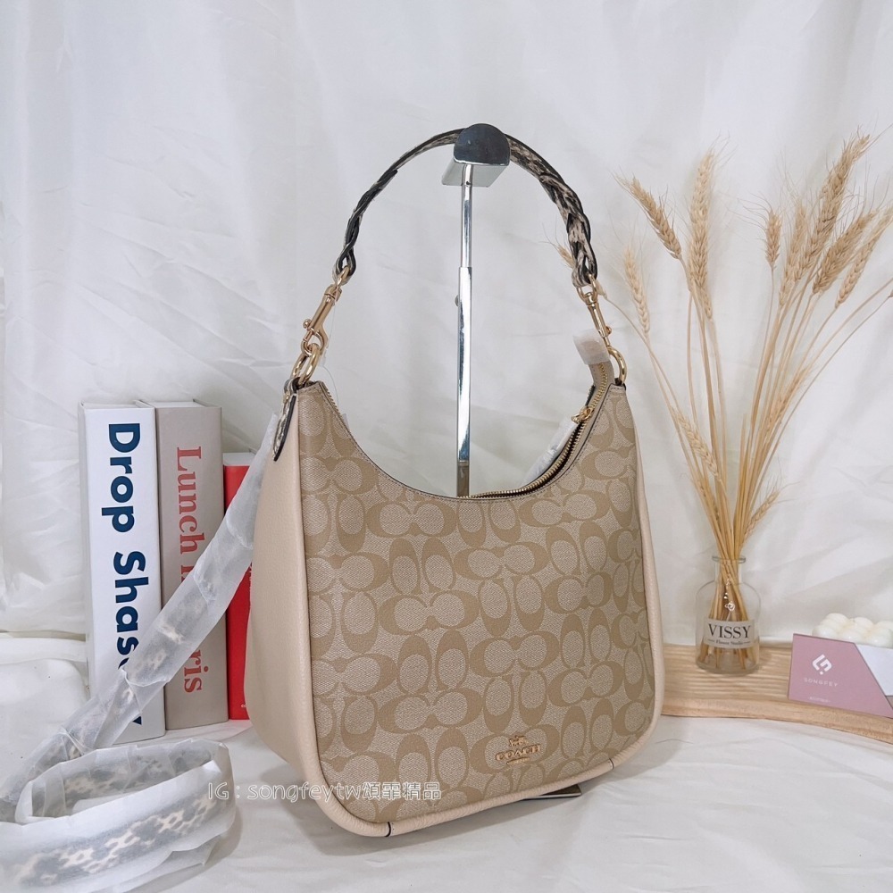 美國代購  台灣現貨 Coach  半月包 肩背包 斜背包-細節圖9