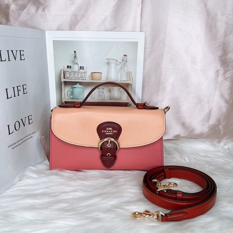 美國代購 台灣現貨 Coach  牛津包 手提信封包 斜背包 C8161-細節圖2