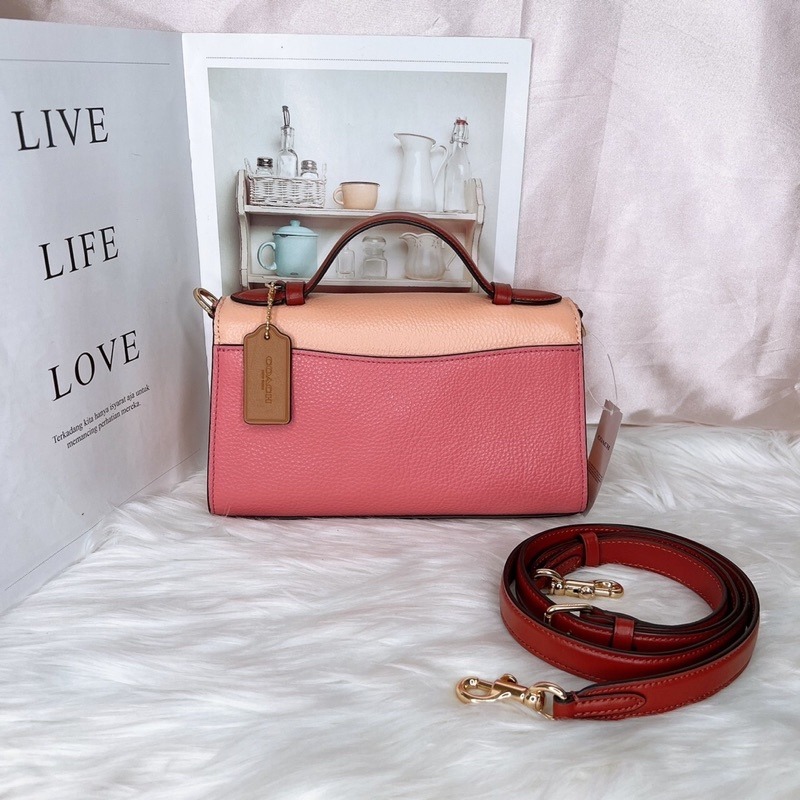 美國代購 台灣現貨 Coach  牛津包 手提信封包 斜背包 C8161-細節圖5