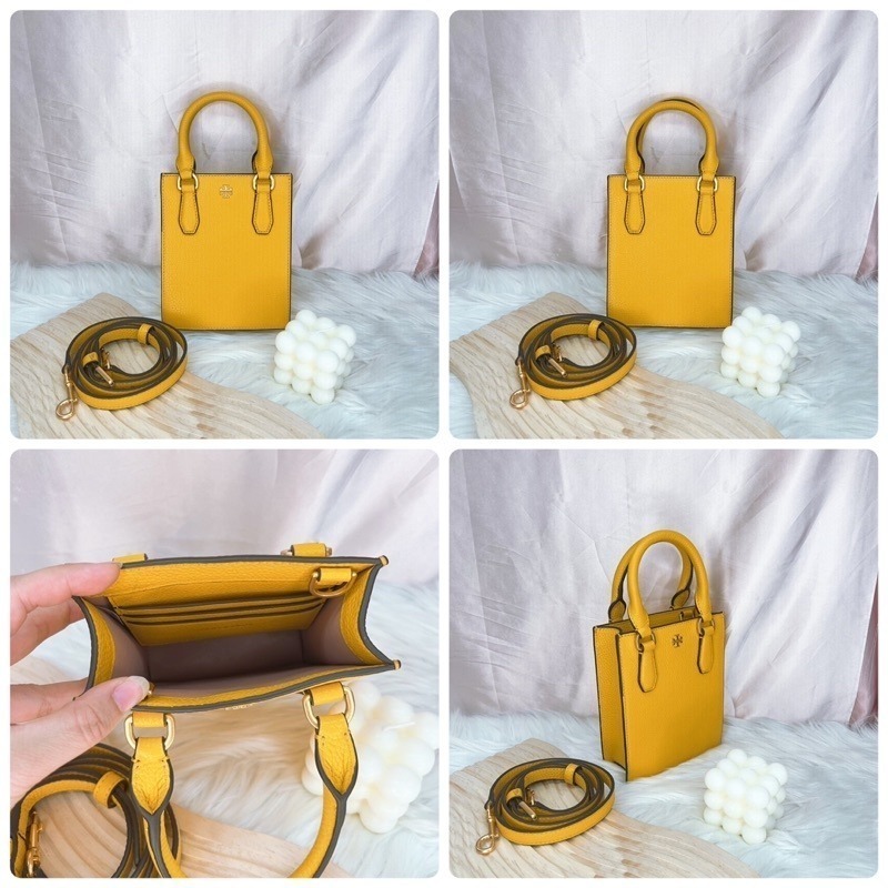 美國代購 台灣現貨 Tory Burch 小金logo 琴譜包 手提斜背包-細節圖4