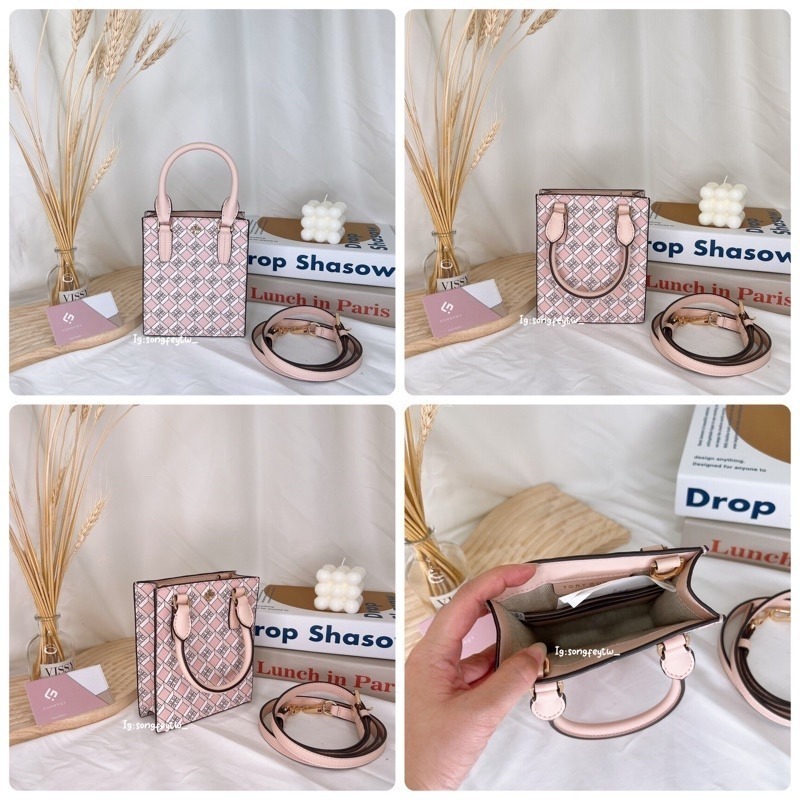 美國代購 台灣現貨 Tory Burch 小金logo 琴譜包 手提斜背包-細節圖10