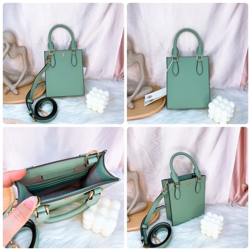 美國代購 台灣現貨 Tory Burch 小金logo 琴譜包 手提斜背包-細節圖11