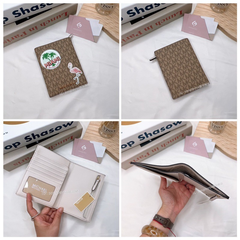 美國代購🇺🇸台灣現貨 Michael Kors｜MK 護照夾 - 有拉鍊款-細節圖8