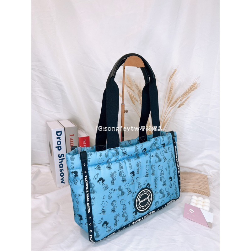 美國代購🇺🇸台灣現貨 Marc Jacobs｜MJ 大款 史努比 尼龍托特包肩背包-細節圖4