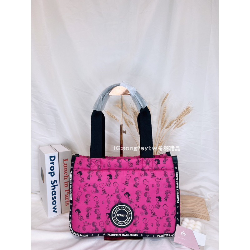 美國代購🇺🇸台灣現貨 Marc Jacobs｜MJ 大款 史努比 尼龍托特包肩背包-細節圖7