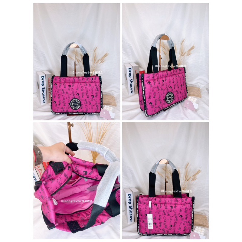 美國代購🇺🇸台灣現貨 Marc Jacobs｜MJ 大款 史努比 尼龍托特包肩背包-細節圖8