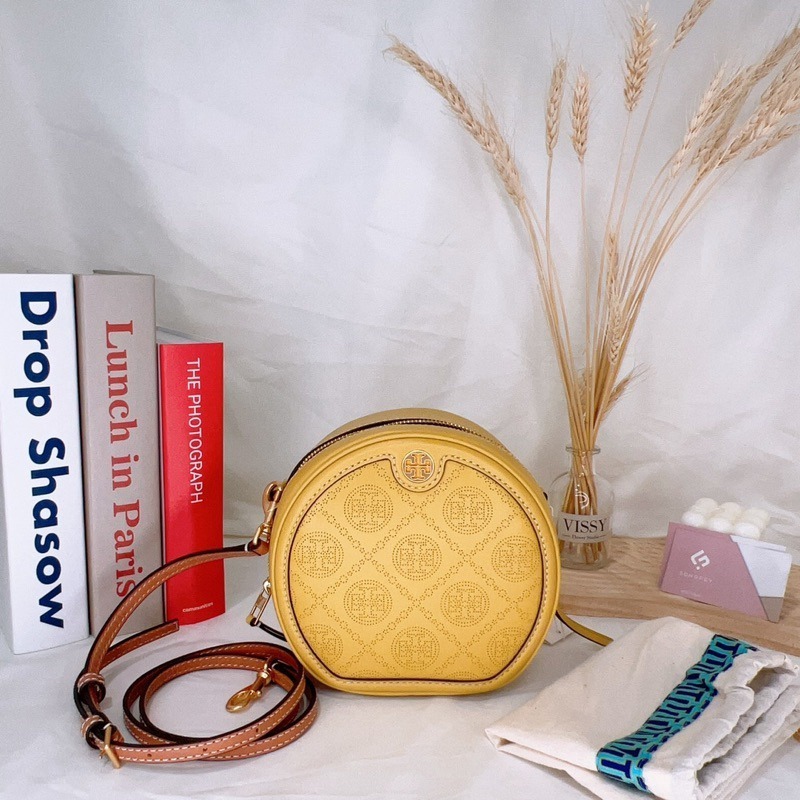 美國代購 台灣現貨 Tory Burch 專櫃款 圓餅包 T Monogram系列 斜背包-細節圖6