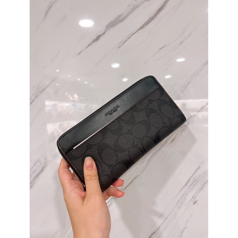 美國代購🇺🇸台灣現貨 Coach 經典 男款拉鍊長夾-細節圖2