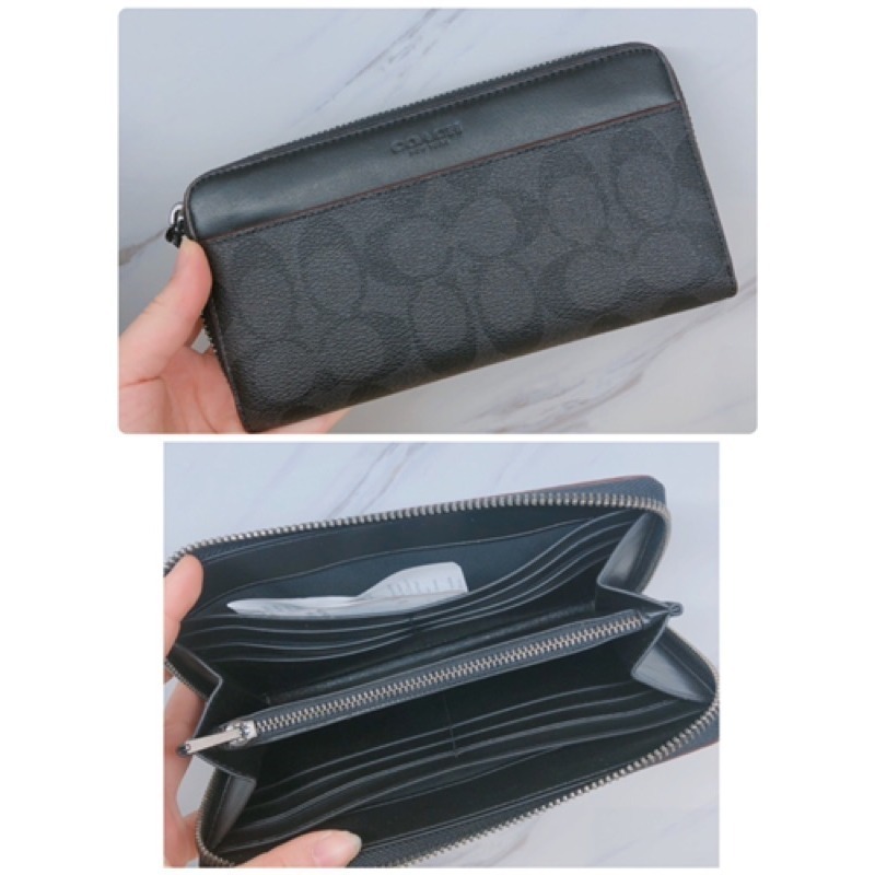 美國代購🇺🇸台灣現貨 Coach 經典 男款拉鍊長夾-細節圖4