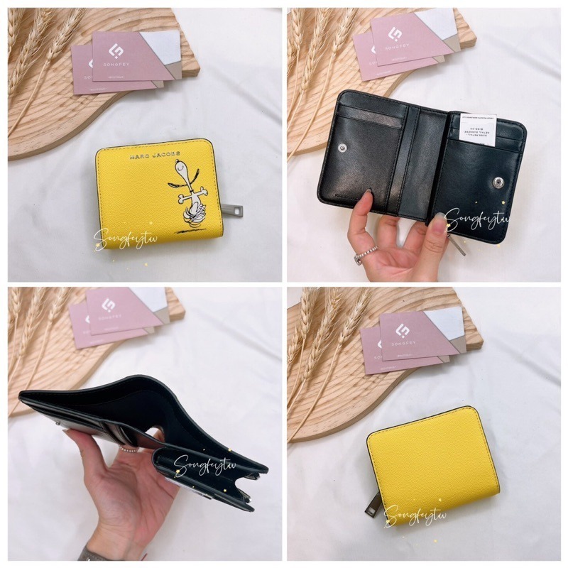 美國代購🇺🇸台灣現貨 MJ 史努比聯名款 兩折短夾-細節圖8