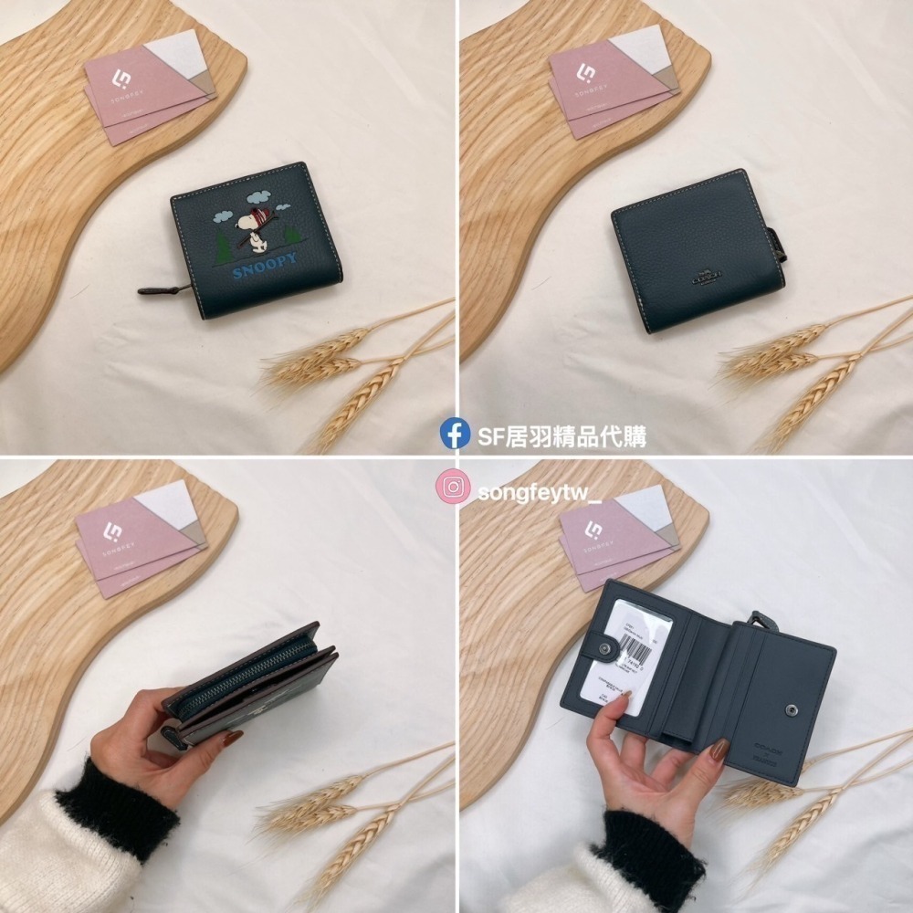 美國代購🇺🇸台灣現貨 Coach 兩折短夾 扣式短夾-細節圖5