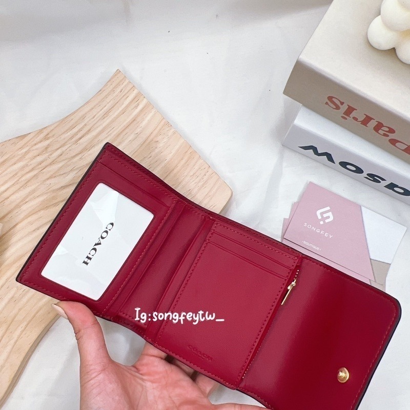 美國代購🇺🇸台灣現貨  Coach  三折短夾 薄短夾-細節圖3