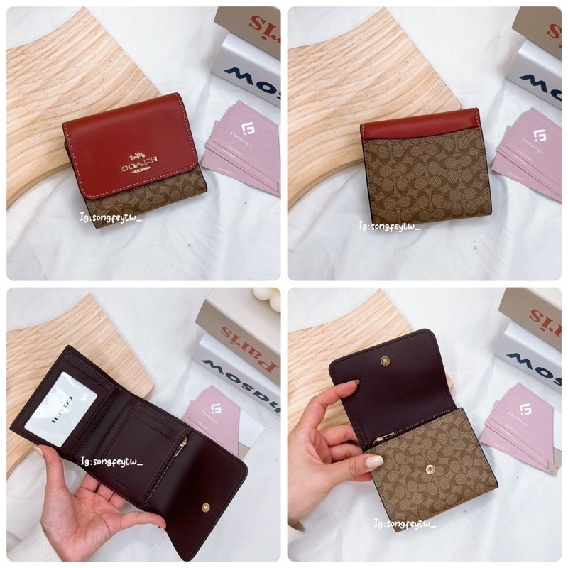 美國代購🇺🇸台灣現貨  Coach  三折短夾 薄短夾-細節圖9