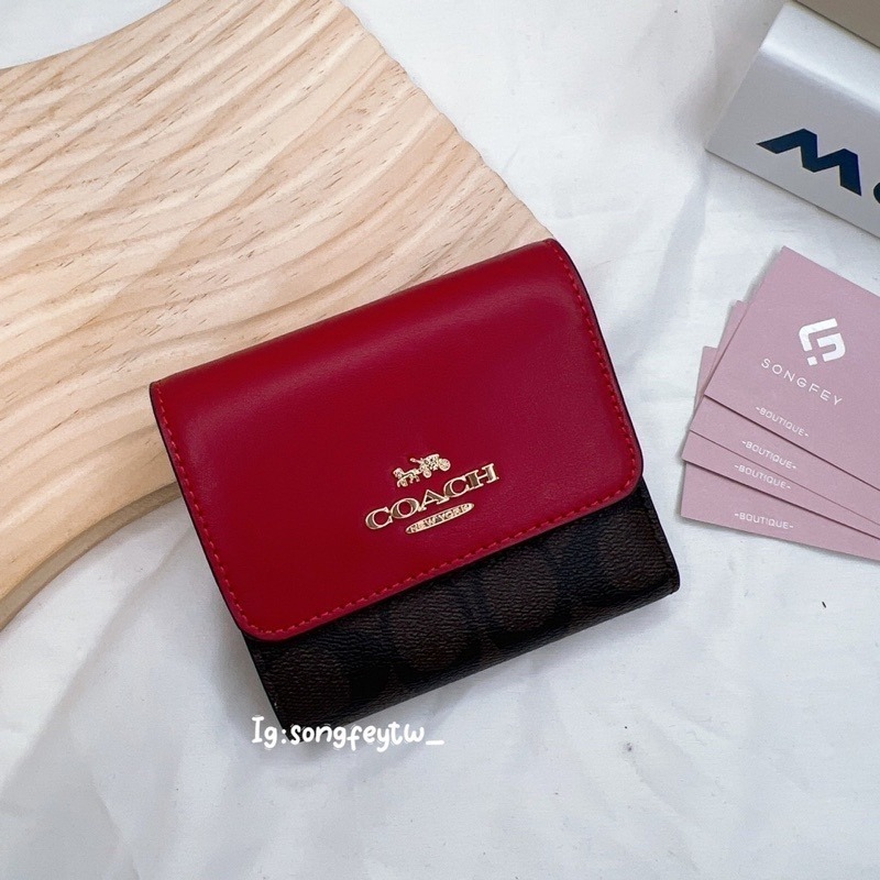 美國代購🇺🇸台灣現貨  Coach  三折短夾 薄短夾-細節圖2