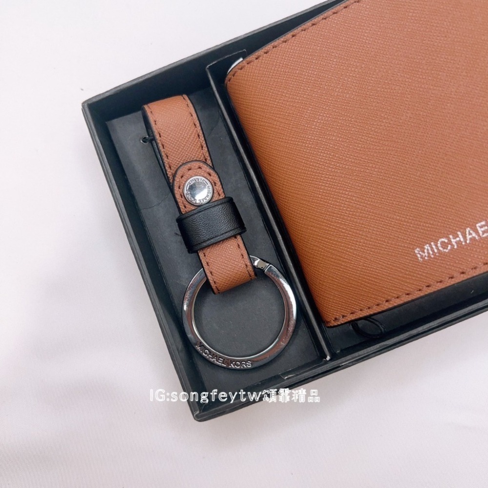 美國代購🇺🇸台灣現貨 MK 鑰匙圈 男短夾 禮盒組-細節圖4