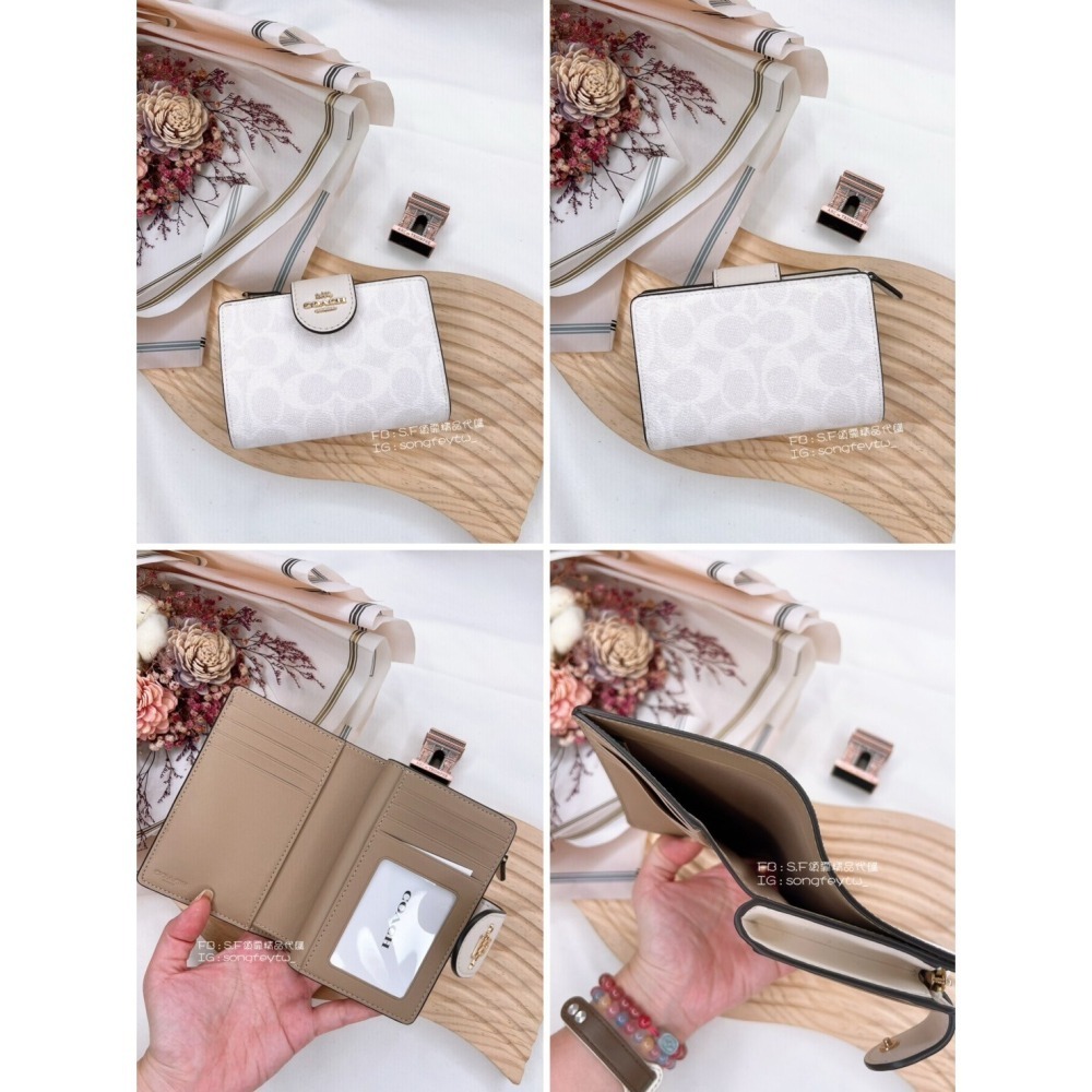 美國代購🇺🇸台灣現貨 Coach 扣式中夾 兩折中夾-細節圖7