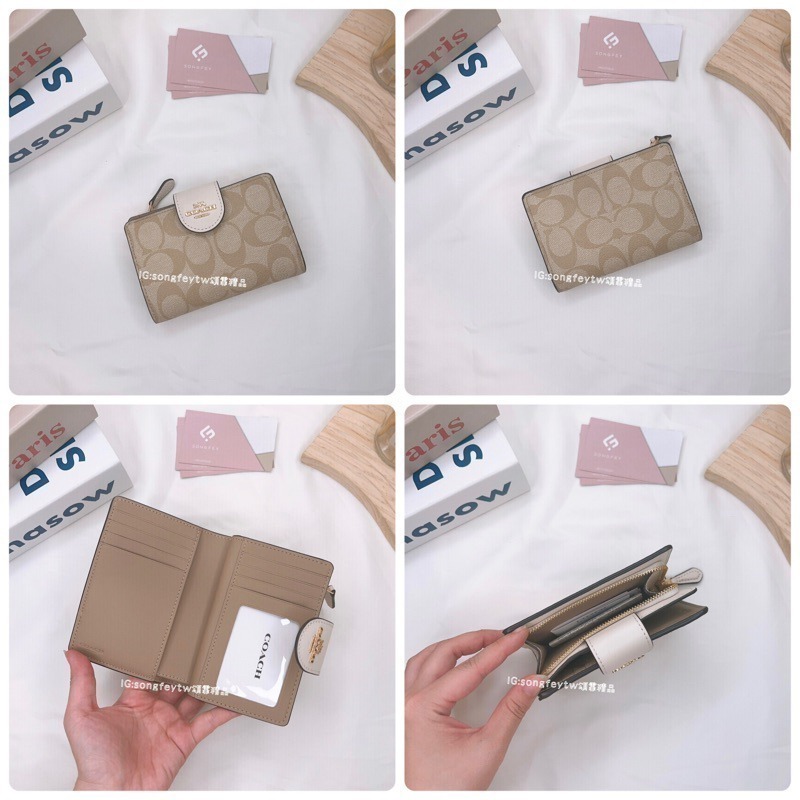 美國代購🇺🇸台灣現貨 Coach 扣式中夾 兩折中夾-細節圖10