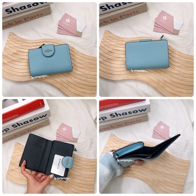 美國代購🇺🇸台灣現貨 Coach 扣式中夾 兩折中夾-細節圖3