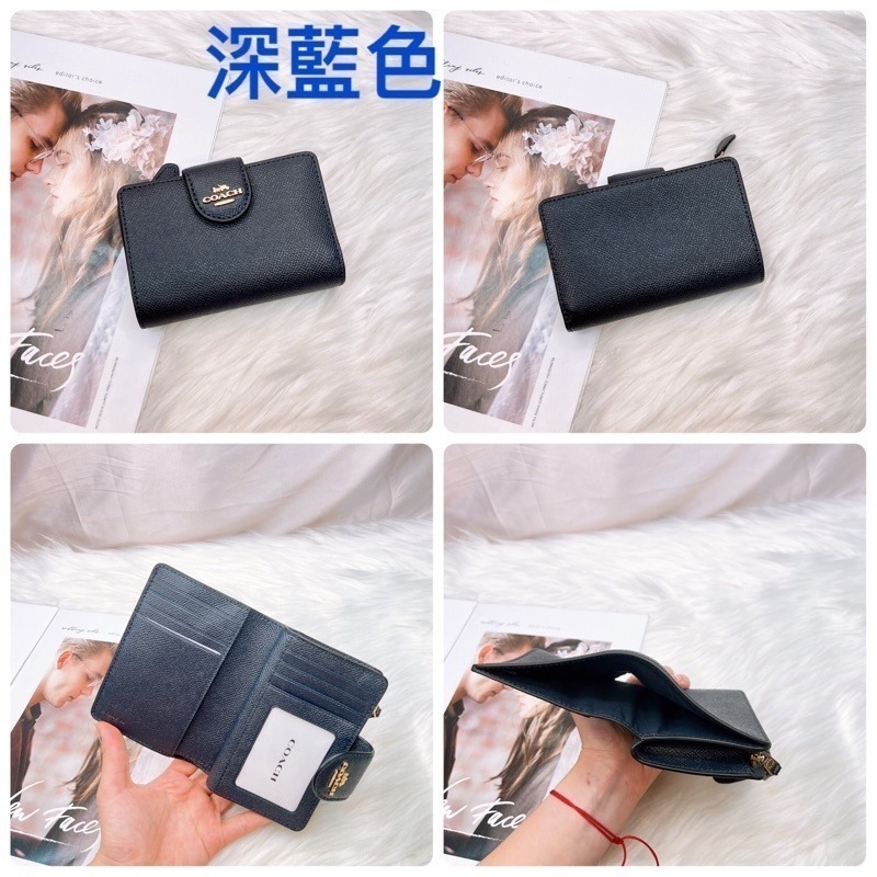 美國代購🇺🇸台灣現貨 Coach 扣式中夾 兩折中夾-細節圖6