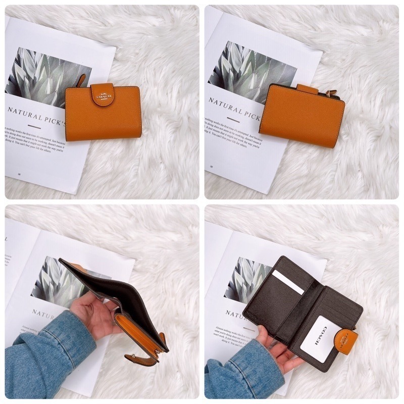 美國代購🇺🇸台灣現貨 Coach 扣式中夾 兩折中夾-細節圖8