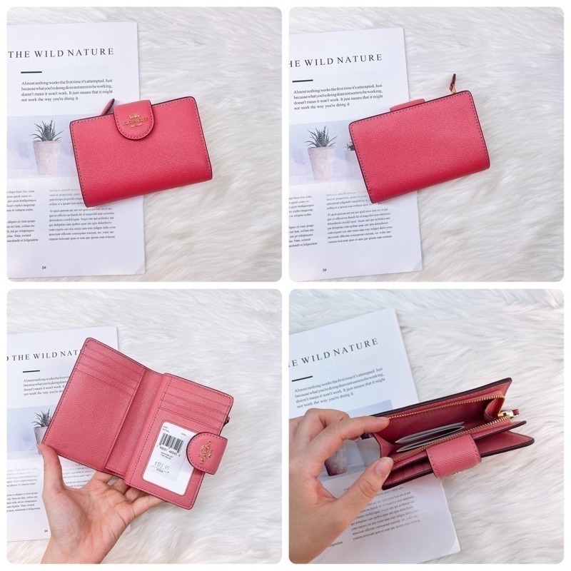 美國代購🇺🇸台灣現貨 Coach 扣式中夾 兩折中夾-細節圖10